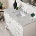 Bright White / Victorian Silver - 3 Faucet Holes