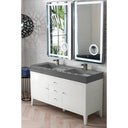 Glossy White / Dusk Grey Glossy - 1 Faucet Hole