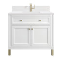 Glossy White / White Zeus - 1 Faucet Hole