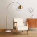 Everren Daleela 77.38" Height Floor Lamp - Brushed Gold