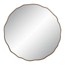 Renwil Bern 40" Tall Round Irregular Mirror - Antique Brushed Brass