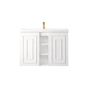 Glossy White / White Glossy - 1 Faucet Hole