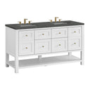 Bright White / Parisien Bleu - 3 Faucet Holes