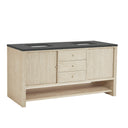 Sunwashed Oak / Charcoal Soapstone - 3 Faucet Holes
