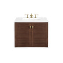 Mid-Century Walnut / White Zeus - 3 Faucet Holes