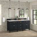Black Onyx / Victorian Silver - 3 Faucet Holes