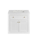 Glossy White / White Zeus - 3 Faucet Holes