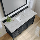 Black Onyx / Victorian Silver - 3 Faucet Holes