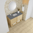 Sunwashed Oak / Parisien Bleu - 3 Faucet Holes