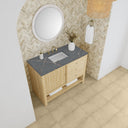 Sunwashed Oak / Parisien Bleu - 3 Faucet Holes