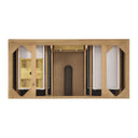 Light Natural Oak / Victorian Silver - 3 Faucet Holes