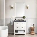 Bright White / Charcoal Soapstone - 3 Faucet Holes