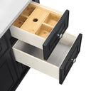 Black Onyx / White Zeus - 3 Faucet Holes