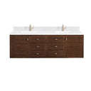 Mid-Century Walnut / White Zeus - 1 Faucet Hole