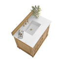 Light Natural Oak / White Zeus - 3 Faucet Holes
