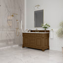 Honey Oak / Carrara White - 3 Faucet Holes