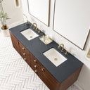 Mid-Century Walnut / Charcoal Soapstone - 3 Faucet Holes