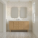 Light Natural Oak / Victorian Silver - 3 Faucet Holes