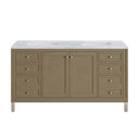 Walnut Whisper / Carrara White - 3 Faucet Holes