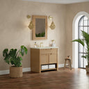 Seaside Oak / Victorian Silver - 3 Faucet Holes