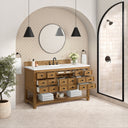 Amber Birch / White Zeus - 3 Faucet Holes