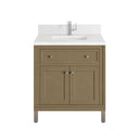 Walnut Whisper / White Zeus - 1 Faucet Hole