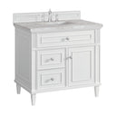 Bright White / Victorian Silver - 3 Faucet Holes