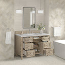 Whitewashed Oak / Eternal Jasmine Pearl - 3 Faucet Holes