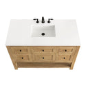 Light Natural Oak / White Zeus - 3 Faucet Holes