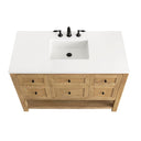Light Natural Oak / White Zeus - 3 Faucet Holes