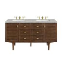 Mid-Century Walnut / Victorian Silver - 3 Faucet Holes