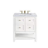 Carrara White - 3 Faucet Holes