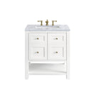 Bright White / Carrara White - 3 Faucet Holes