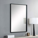 Renwil Annalise 45" Tall Rectangle Wall Mirror - Black