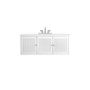 Glossy White / White Zeus - 3 Faucet Holes