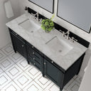 Black Onyx / Victorian Silver - 3 Faucet Holes