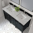 Black Onyx / Victorian Silver - 3 Faucet Holes
