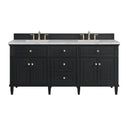 Black Onyx / Victorian Silver - 3 Faucet Holes