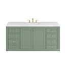 Smokey Celadon / White Zeus - 3 Faucet Holes