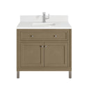 Walnut Whisper / White Zeus - 1 Faucet Hole