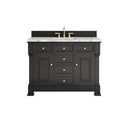 Black Onyx / Carrara White - 3 Faucet Holes