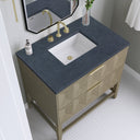 Pebble Oak / Charcoal Soapstone - 3 Faucet Holes