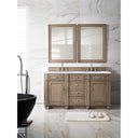 Whitewashed Walnut / Carrara White - 3 Faucet Holes