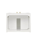 Glossy White / Champagne Brass