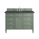 Smokey Celadon / Charcoal Soapstone - 3 Faucet Holes