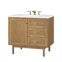 Light Natural Oak / White Zeus - 3 Faucet Holes