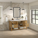 Light Natural Oak / White Zeus - 3 Faucet Holes