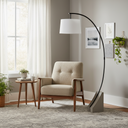 Renwil Weymouth 75.5" Length Floor Lamp - Matte Black