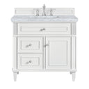 Bright White / Carrara White - 3 Faucet Holes