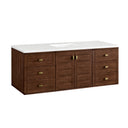 Mid-Century Walnut / White Zeus - 3 Faucet Holes